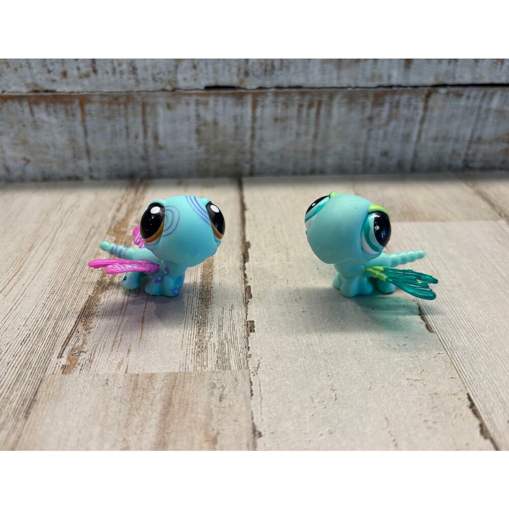 Littlest Pet Shop Vintage LPS Dragonfly Friends Lot EUC